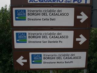 La segnaletica lungo il percorso